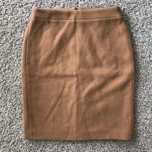 J. Crew tan pencil skirt